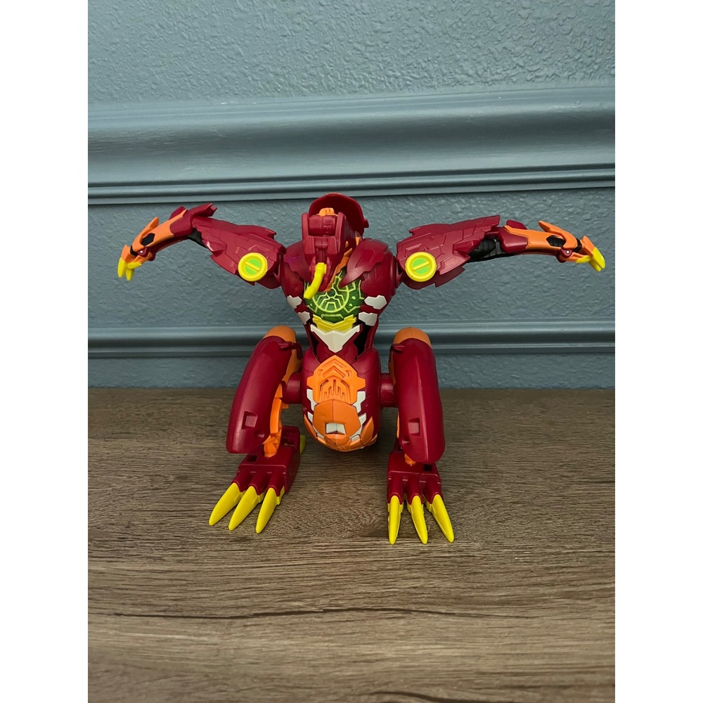 Bakugan Darkus Ultra Dragonoid Toy Action Figure Red Orange Yellow Works